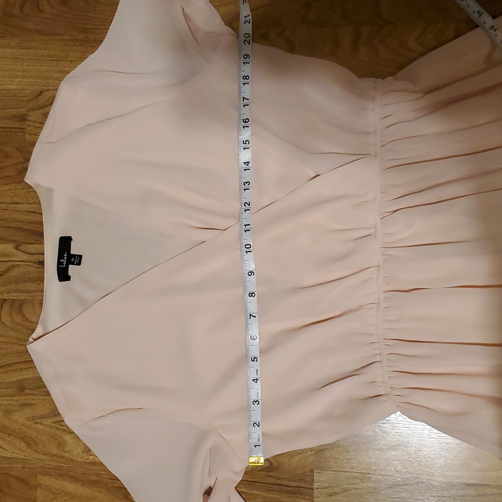 Lulu's Wondrous Water Lilies Blush Pink Maxi Dress Womens Size XL - Picture 13 of 16